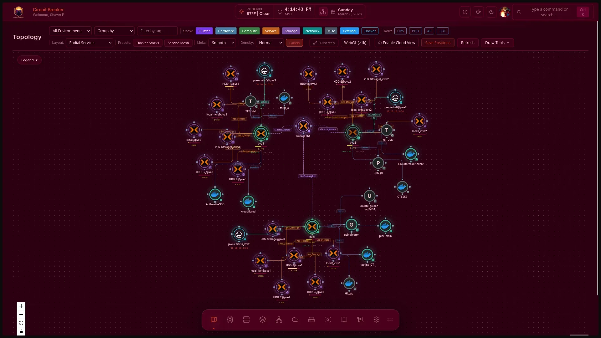 Radial with Smooth Connections