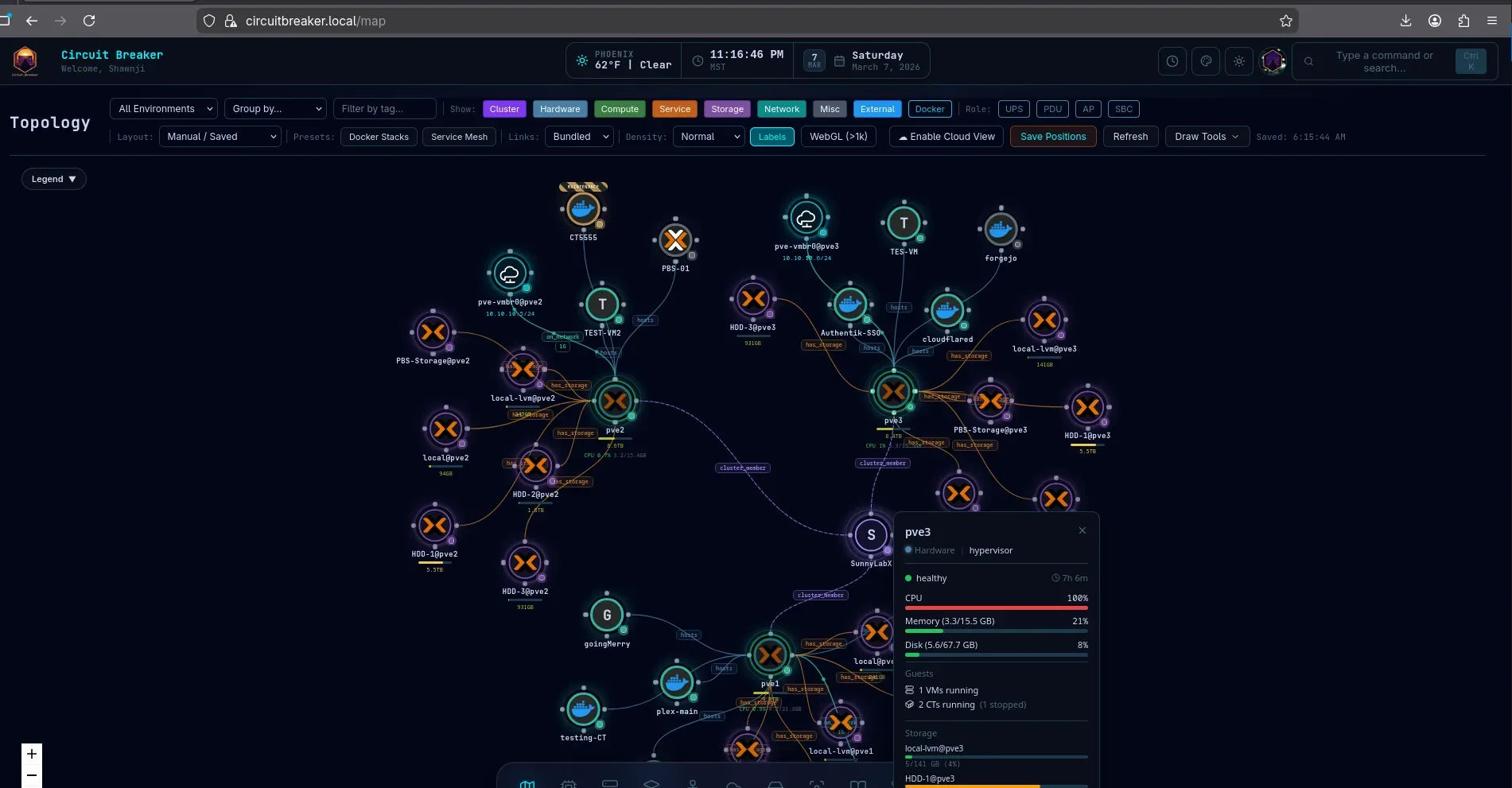 HUD — Maintenance Status